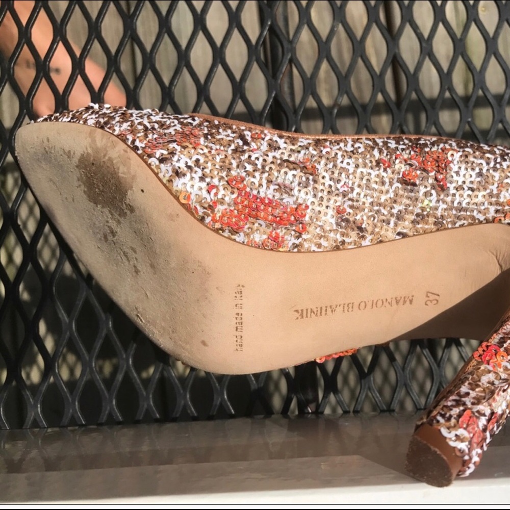 ***SOLD***Manolo Blahnik Tuccio Wanda Snake Heels - Picture 6 of 8